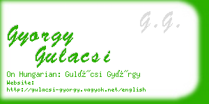 gyorgy gulacsi business card